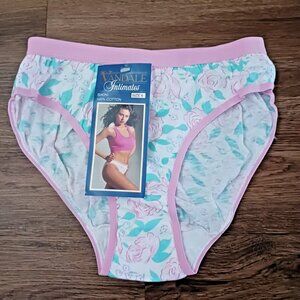 Vintage New Van Dale Panties Size 6 100% Cotton Floral Panty Bikini